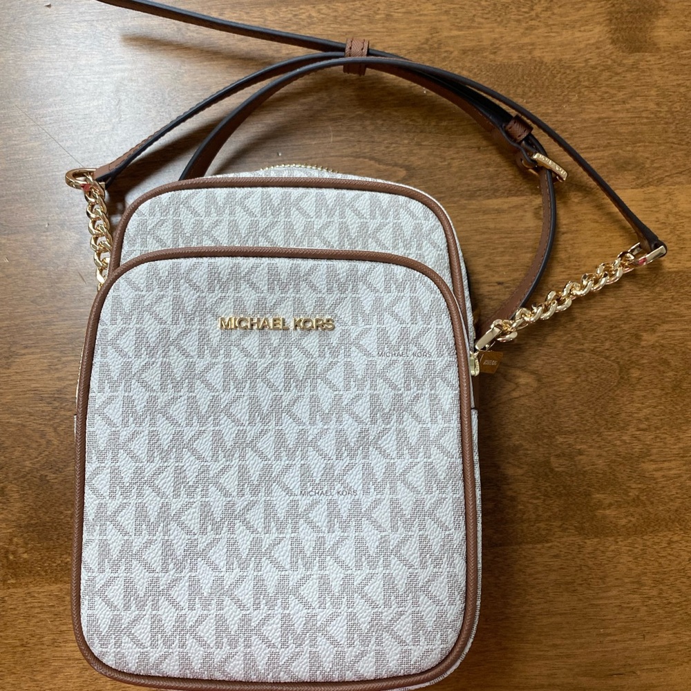 Michael Kors Beige Crossbody Bag